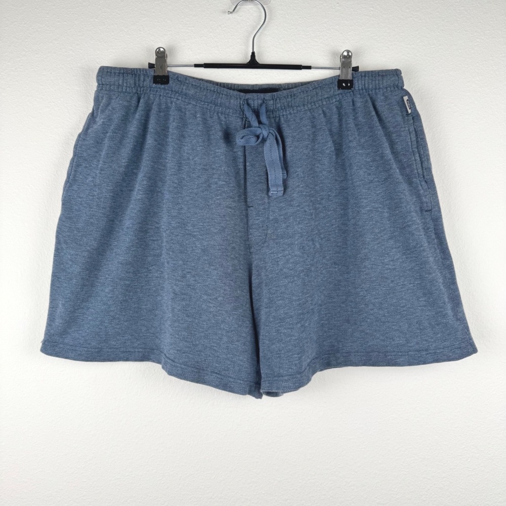 Bill Blass Lounge Shorts Mens Large Blue Excellent Vintage Casual 100%Cotton
